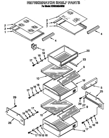 Refrigerator shelf
