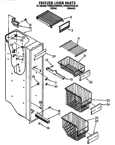 Freezer liner