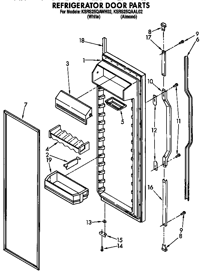 Refrigerator door