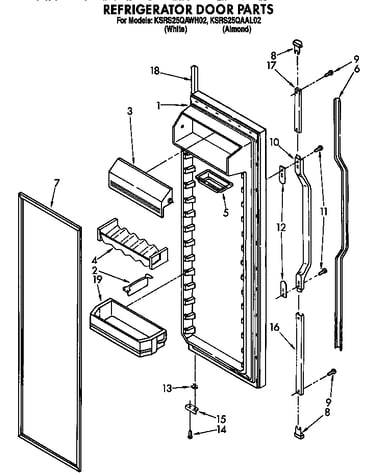 Refrigerator door