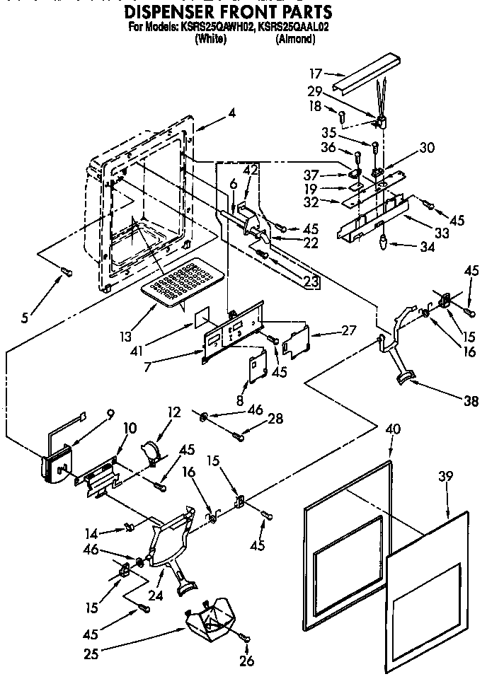 DISPENSER FRONT