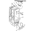 KitchenAid KSRB22QABL11 refrigerator liner diagram