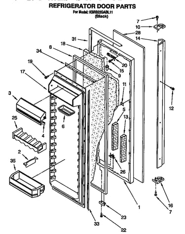 Refrigerator door