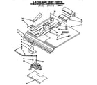 KitchenAid KEBS278AWH1 latch and vent diagram