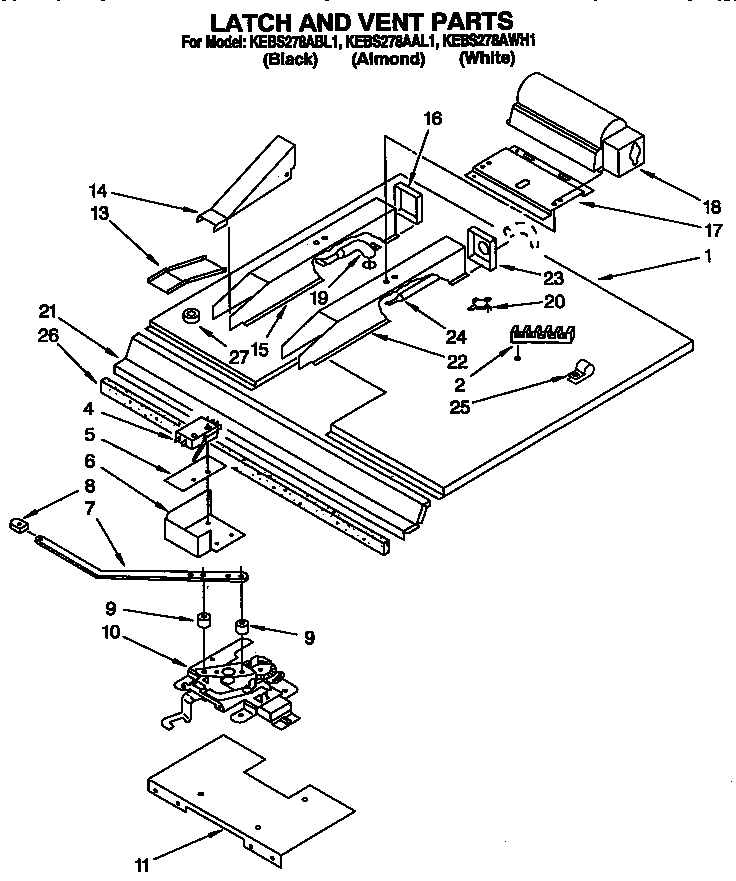 Latch and vent