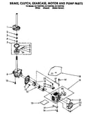 Brake, clutch, gearcase, motor and pump