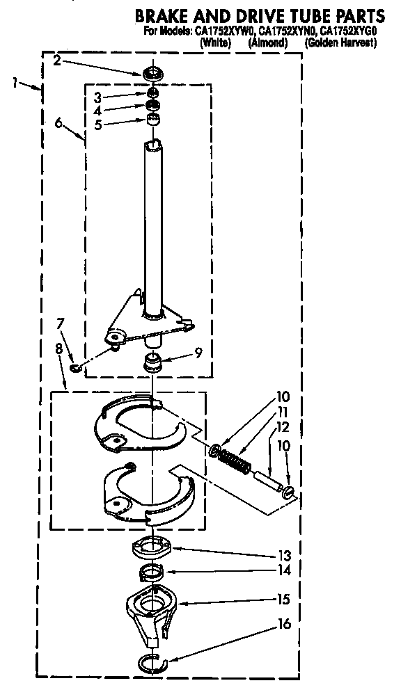 BRAKE AND DRIVE TUBE