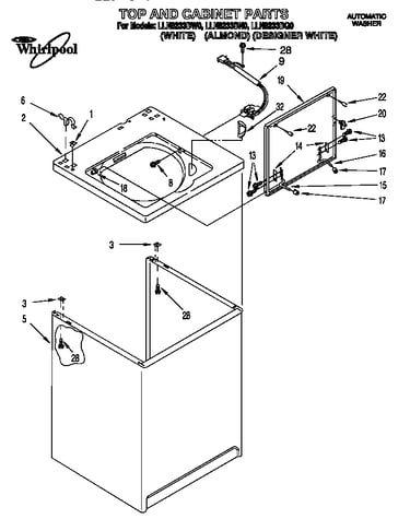 Top and cabinet