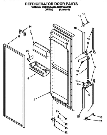 Refrigerator door
