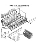 Upper rack and track