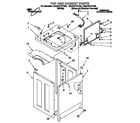 Whirlpool CA2751XYG0 top and cabinet diagram