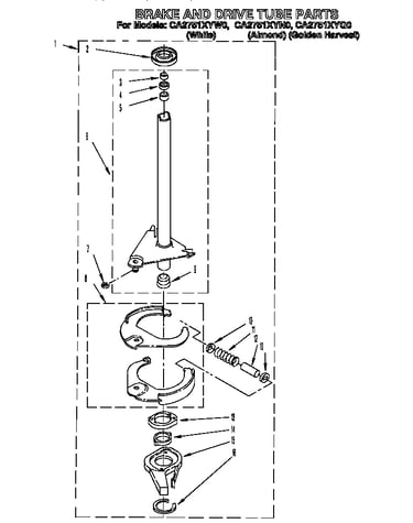 Brake and drive tube
