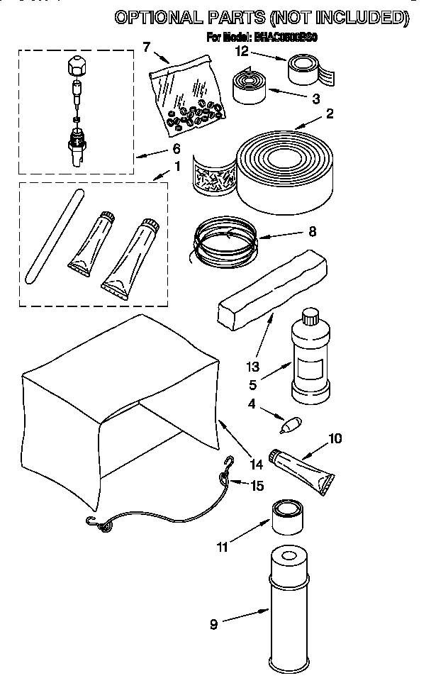 Optional parts (not included)