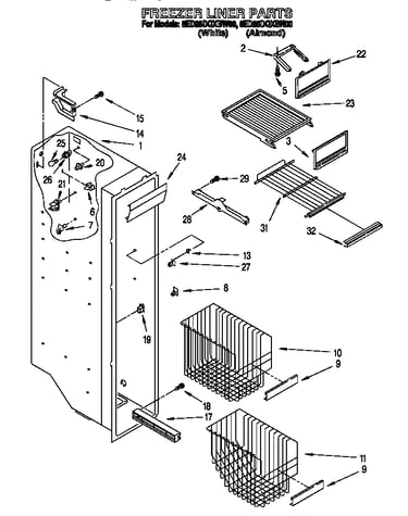 Freezer liner