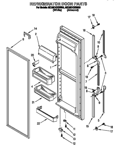 Refrigerator door