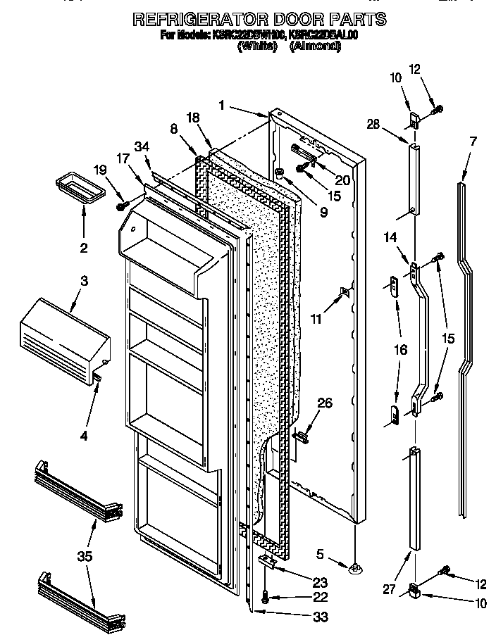 Refrigerator door