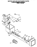 Motor and ice container