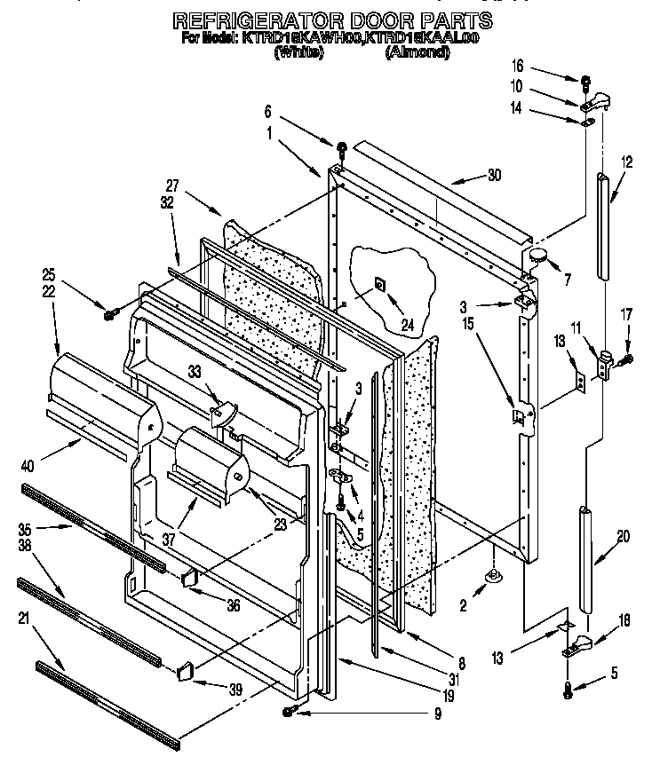 Refrigerator door