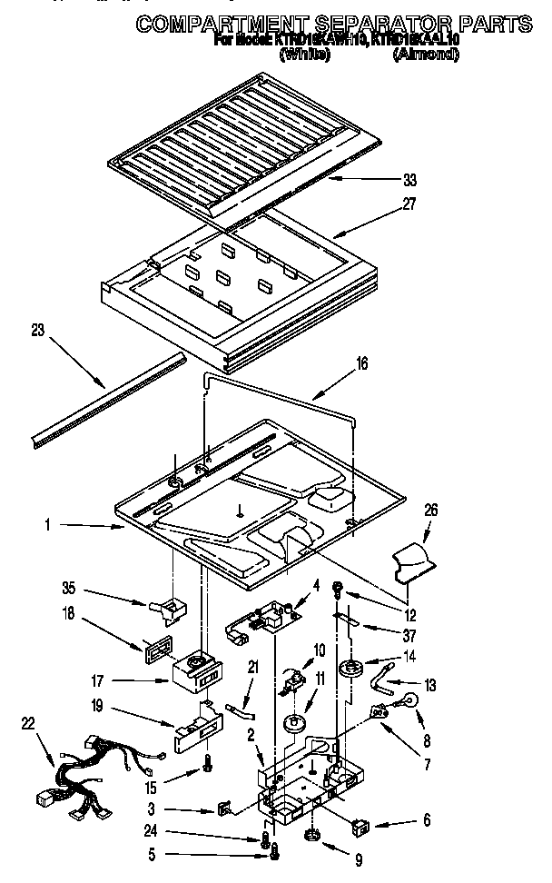 Compartment separator