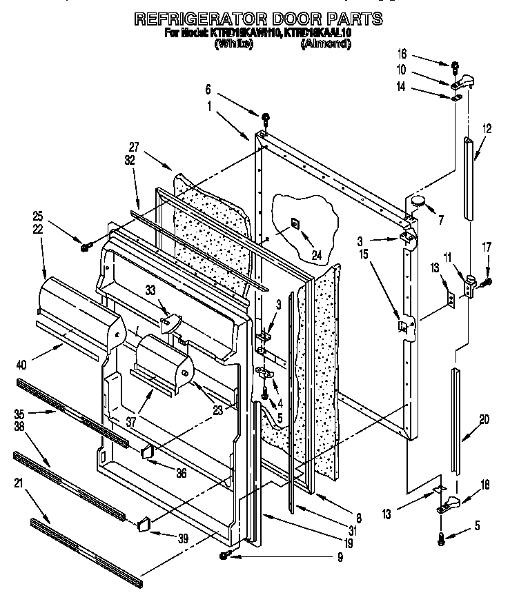 Refrigerator door