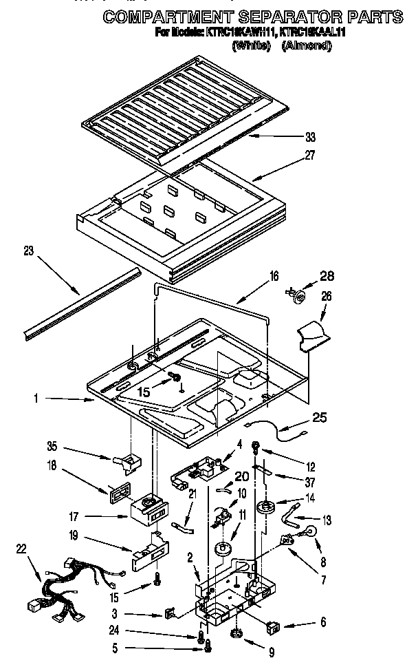 Compartment separator