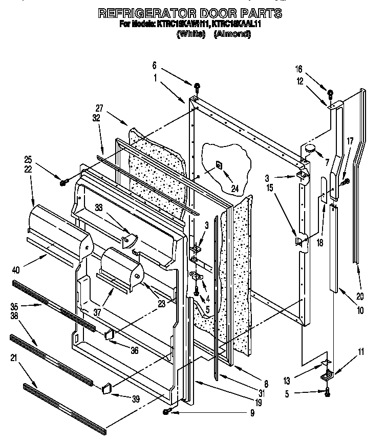 Refrigerator door