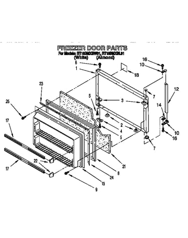 Freezer door