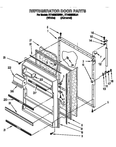 Refrigerator door