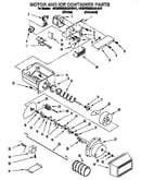 Motor and ice container