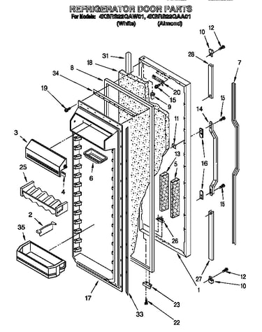 Refrigerator door
