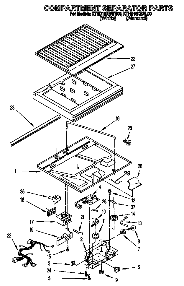Compartment separator