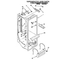 KitchenAid KSRC25DBAL00 refrigerator liner diagram