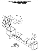 Motor and ice container