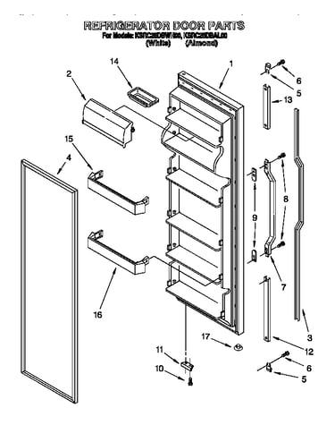 Refrigerator door
