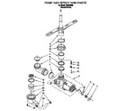 Roper WU5755B0 pump and spray arm diagram