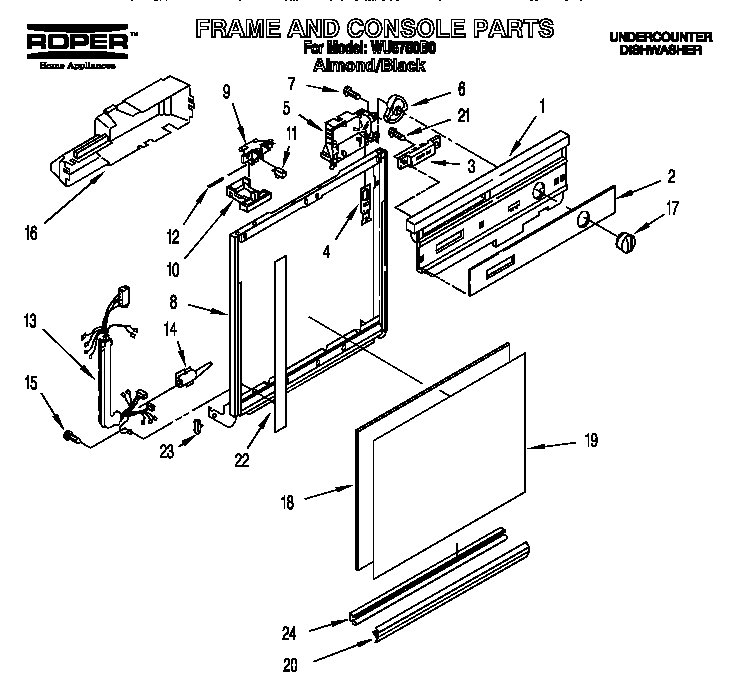 Frame and console