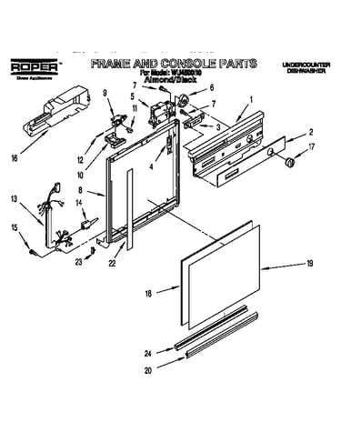 Frame and console