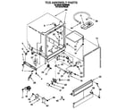 Roper WU4500B0 tub assembly diagram