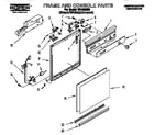 Roper WU4300B0 frame and console diagram