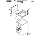 Whirlpool CCW5244W0 top and cabinet diagram
