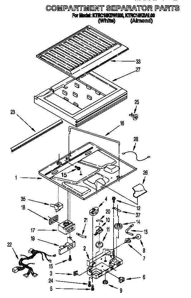 Compartment separator