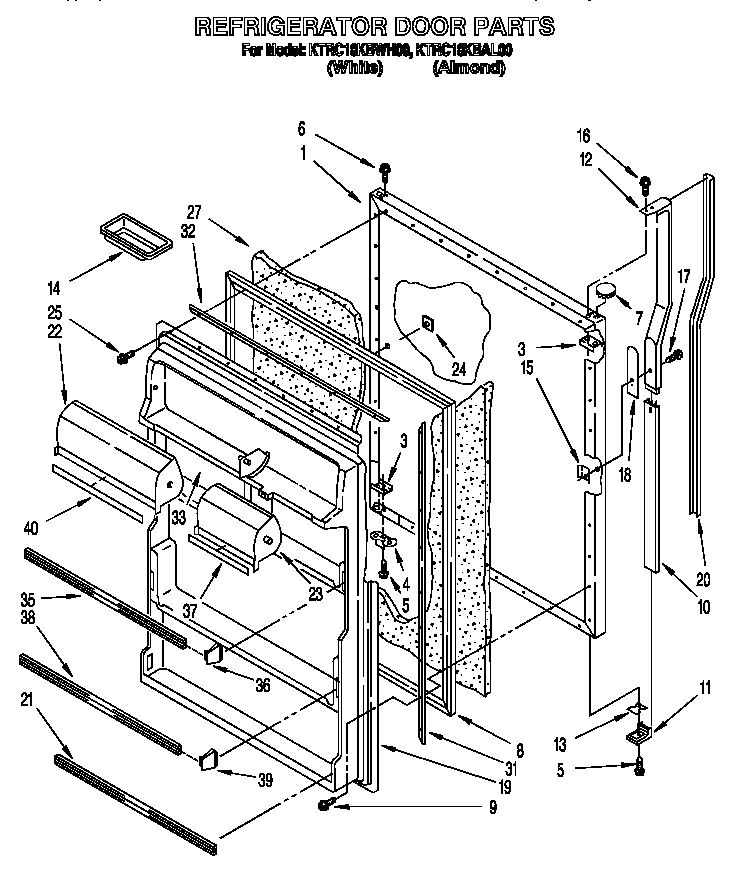Refrigerator door