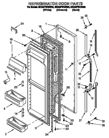 Refrigerator door
