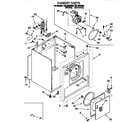 Roper REL4622BW0 cabinet parts diagram
