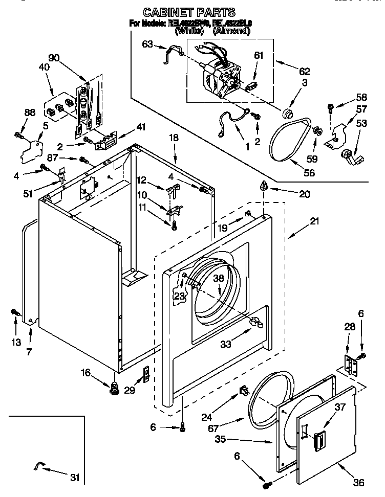 Cabinet parts