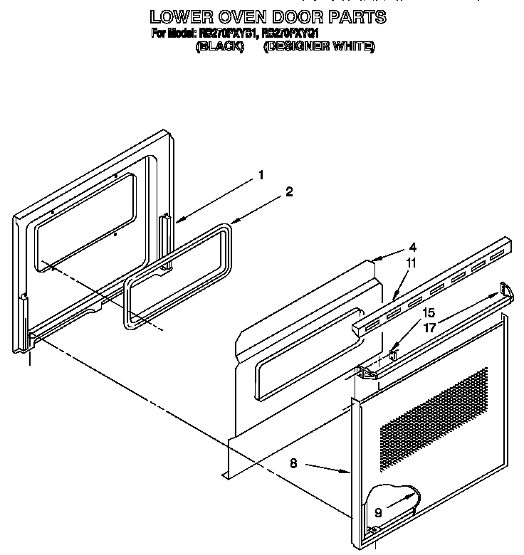 LOWER OVEN DOOR