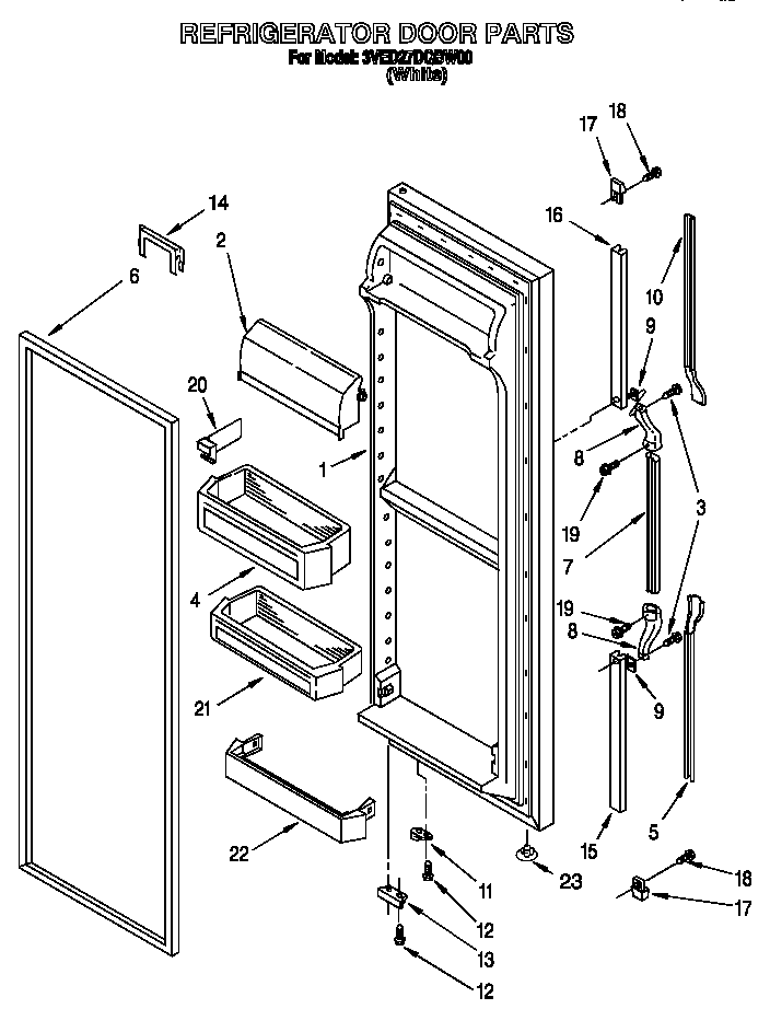 Refrigerator door