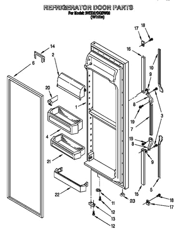 Refrigerator door