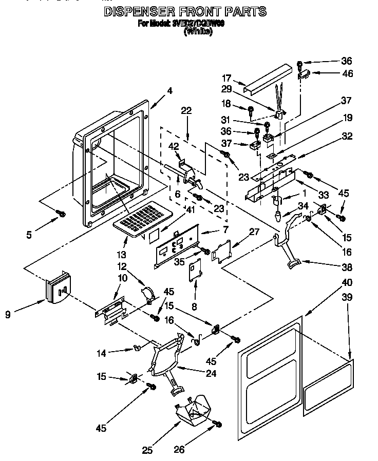 DISPENSER FRONT