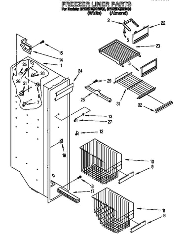 Freezer liner